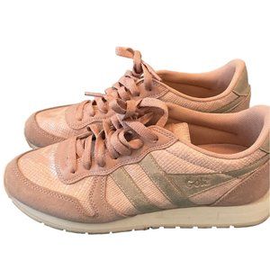 Gola Classics Women's Daytona Lizard Sneakers Blush Pink Gold Sz 7